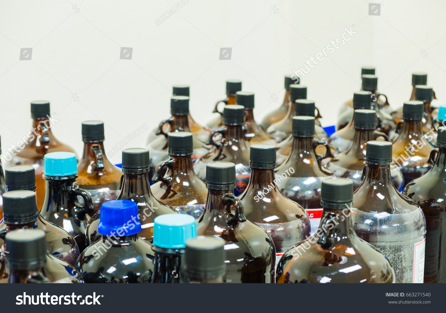 Download Many Amber Glass Bottle Contains Chemical Stock Photo Edit Now 663271540 PSD Mockup Templates