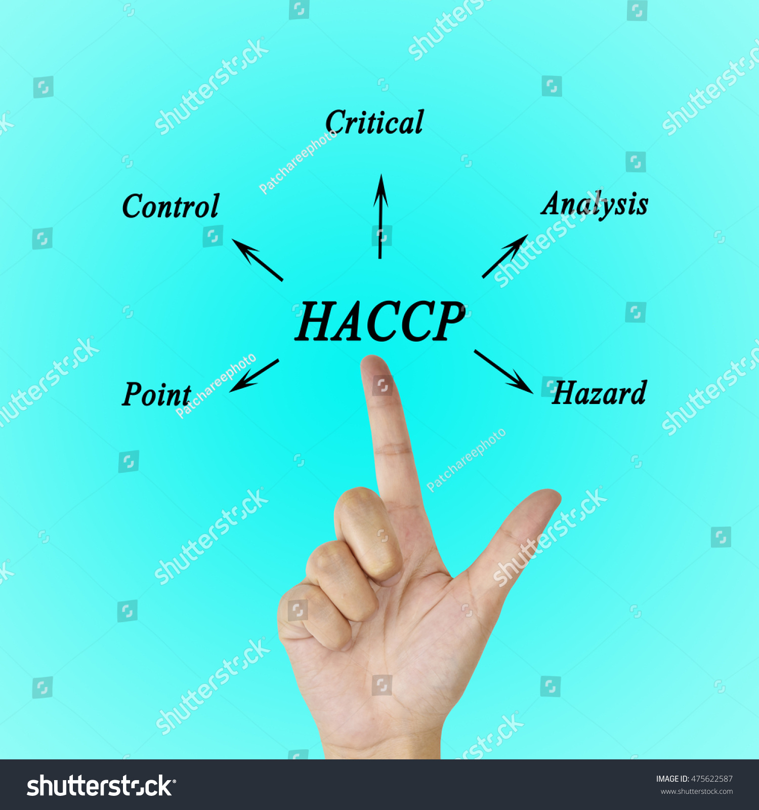 Meaning Haccp Concept Hazard Analysis Critical Stock Photo