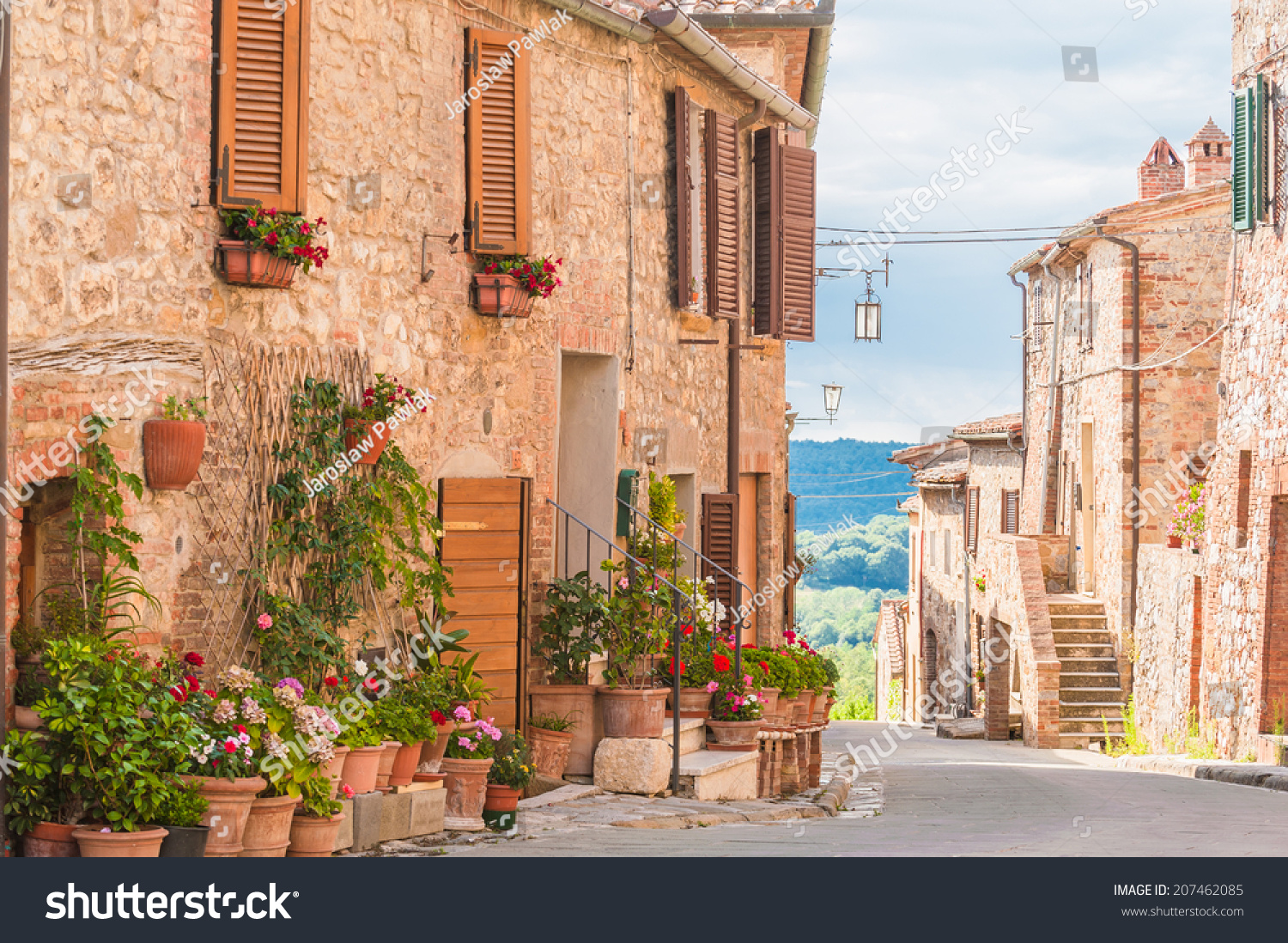 Medieval Old Town Tuscany Italy Stock Photo 207462085 - Shutterstock