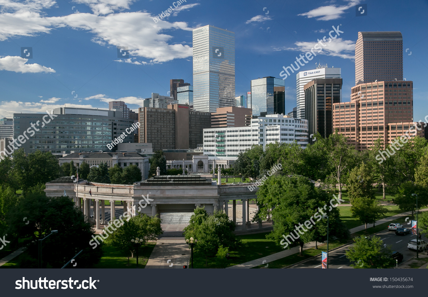 The Mile High City - Denver Colorado Skyline Stock Photo 150435674 ...