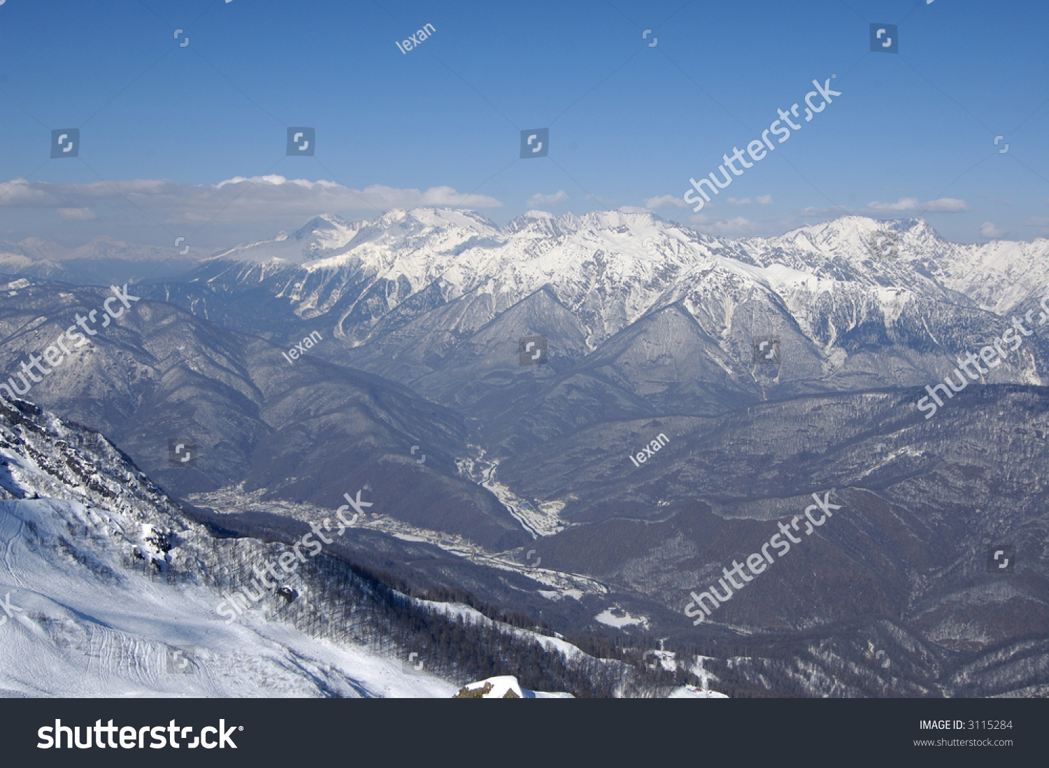 Mountains Krasnaya Polyana Sochi Capital Winter Stock Photo Edit Now