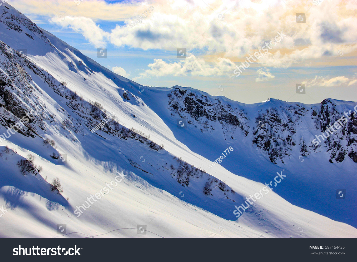 Mountains Sochi Ski Resort Krasnaya Polyana Stock Photo Edit Now