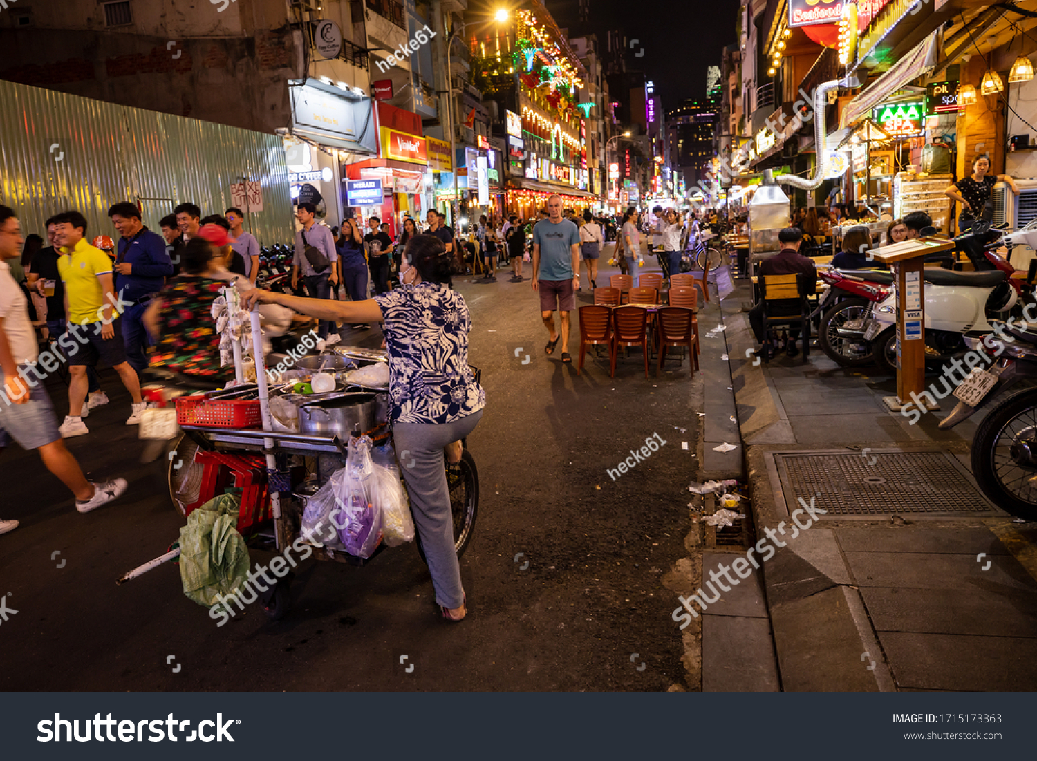 Nightlife City Saigon Vietnam 09 January Stock Photo Edit Now