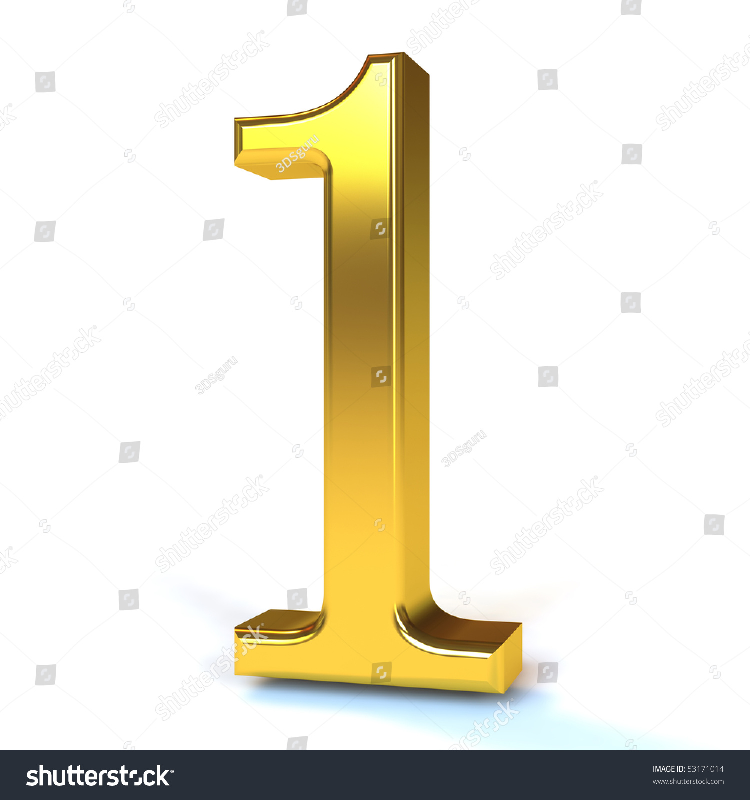 Number 1 Gold Stock Illustration 53171014 - Shutterstock