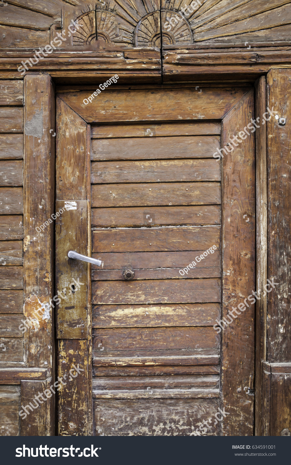 Old Door Cracked Paint Background Wood Stockfoto Jetzt