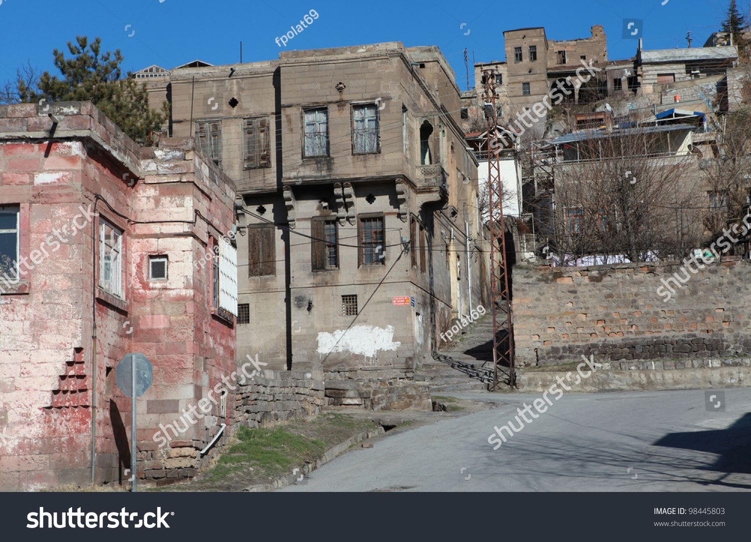 old house tablakaya talas kayseri stock photo edit now 98445803