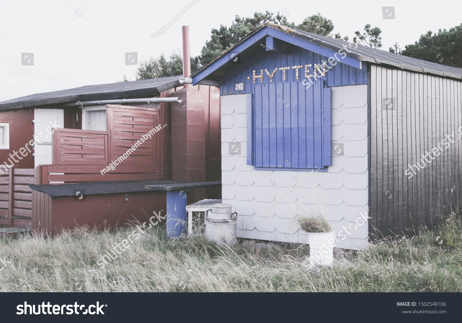 Old Hunting Cabins Denmark Stock Photo Edit Now 1502548106