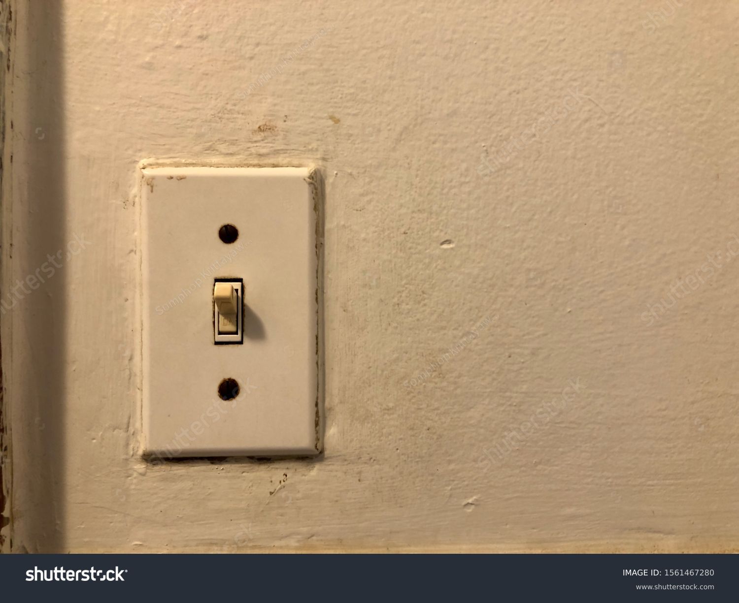 Old Light Switch Panel Stock Photo Edit Now 1561467280