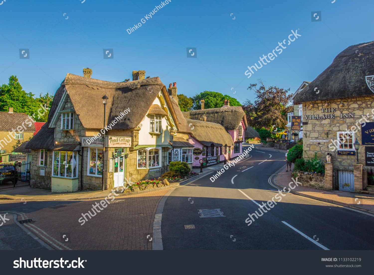 Old Village Shanklin Isle Wightshanklin Isle Stock Photo Edit Now