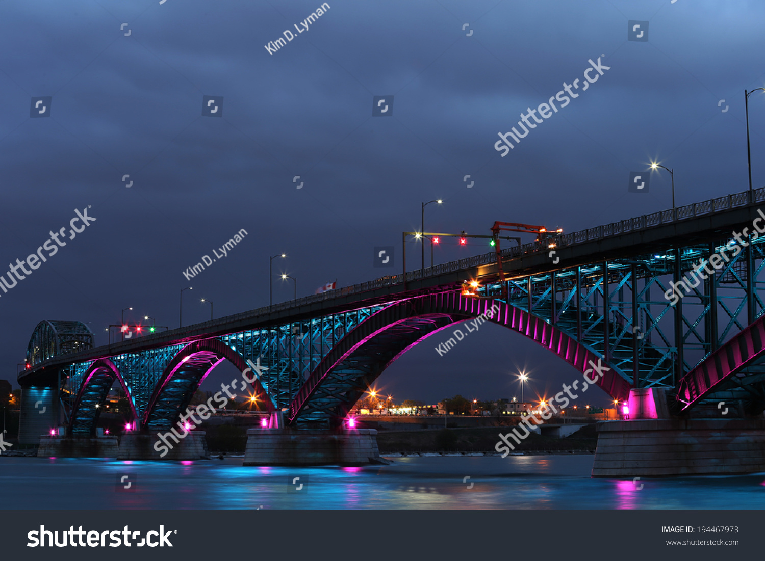 The Peace Bridge, Which Is One Of The Main Border Crossings Between ...