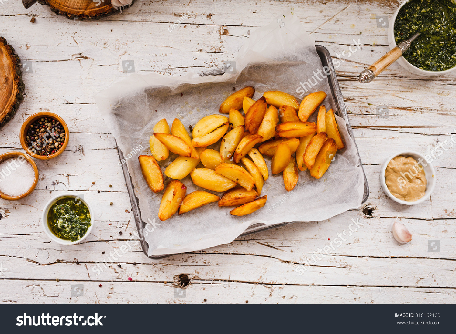 Perfect Finger Food Cottage Fries Potatoes Stock Photo Edit Now