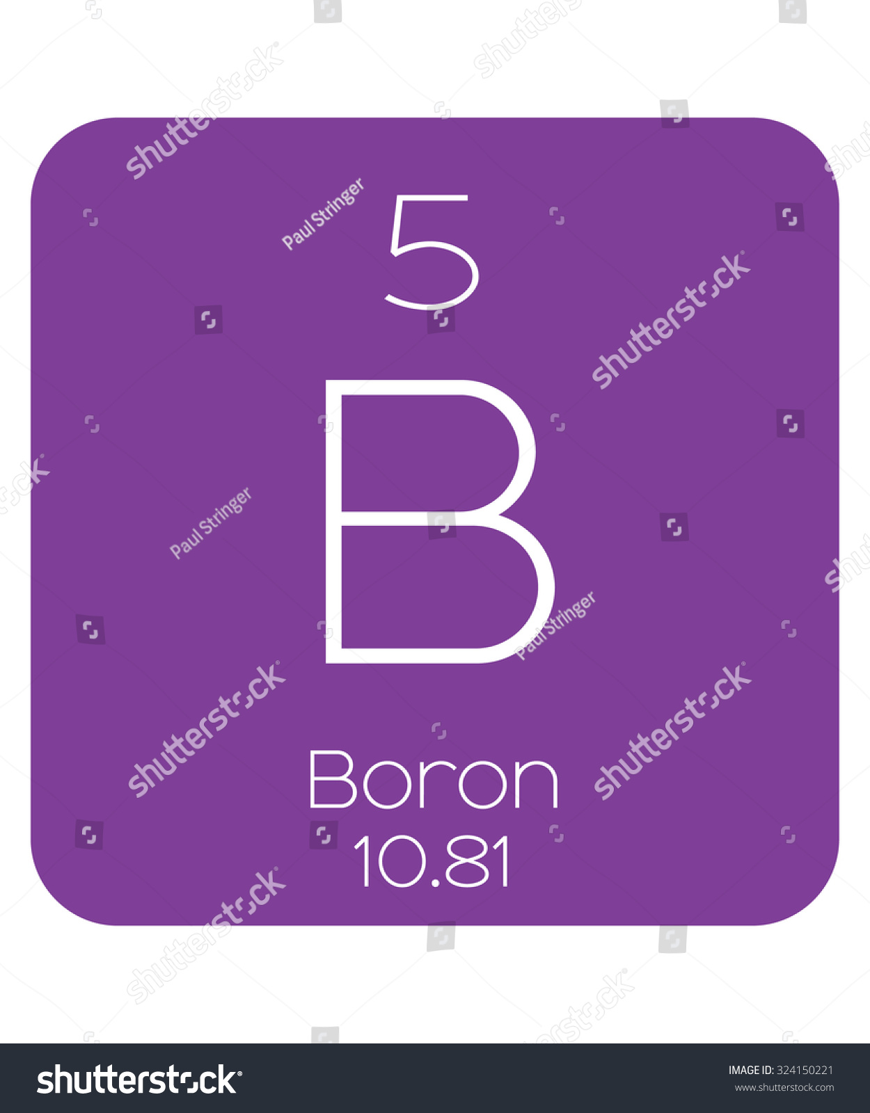 Periodic Table Elements Boron Stock Illustration 324150221 | Shutterstock