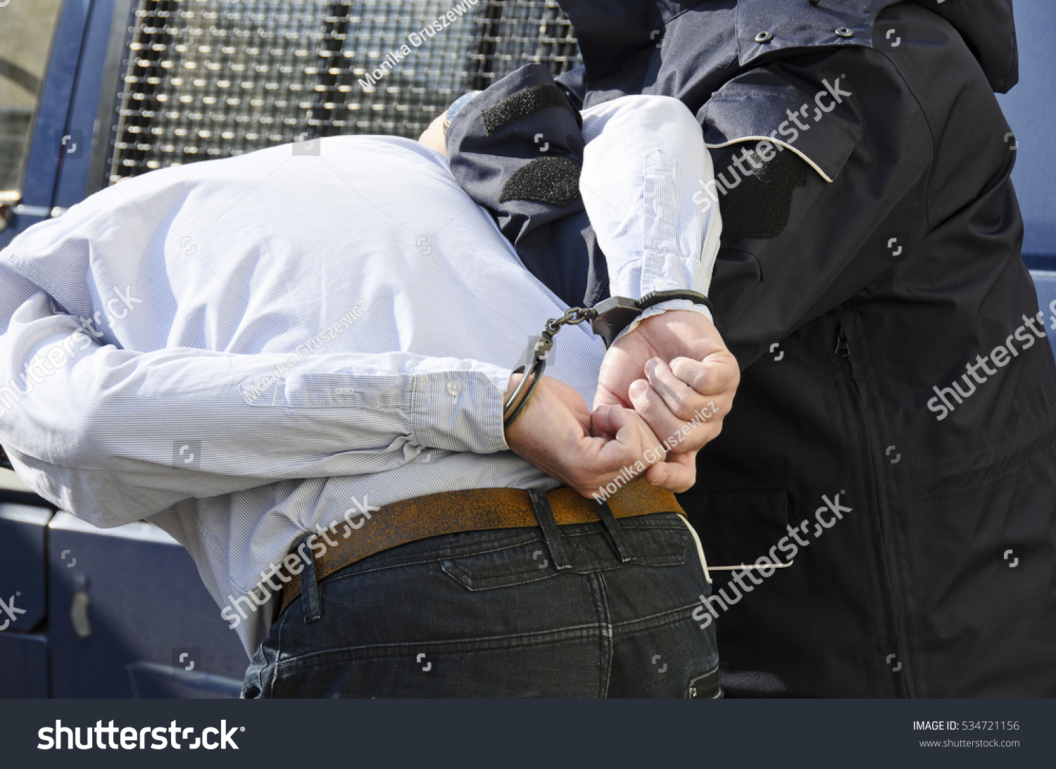 The Photo Shows The Arrest Of A Man. - 534721156 : Shutterstock