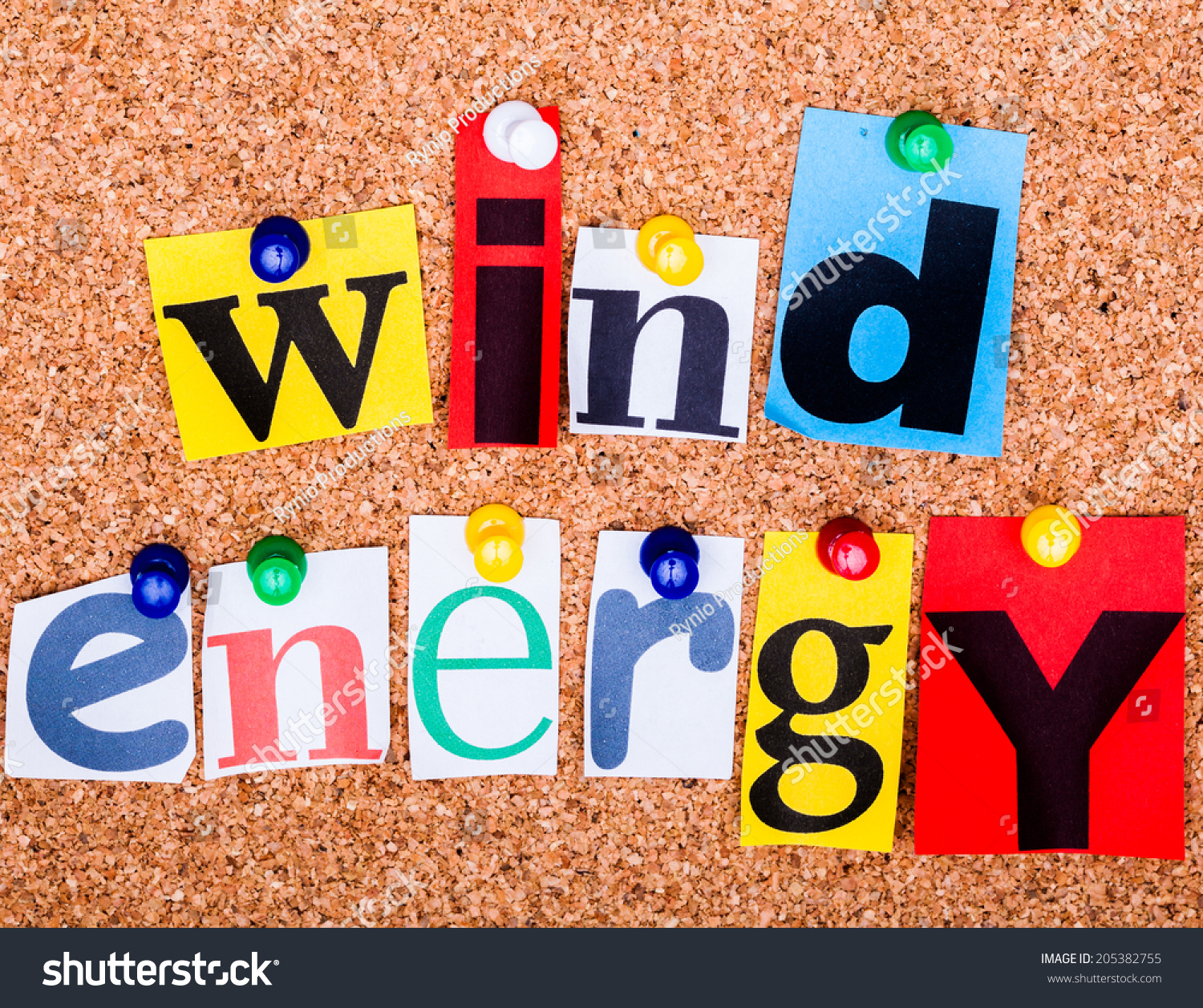 Phrase Wind Energy Cut Out Magazine Stock Photo Edit Now
