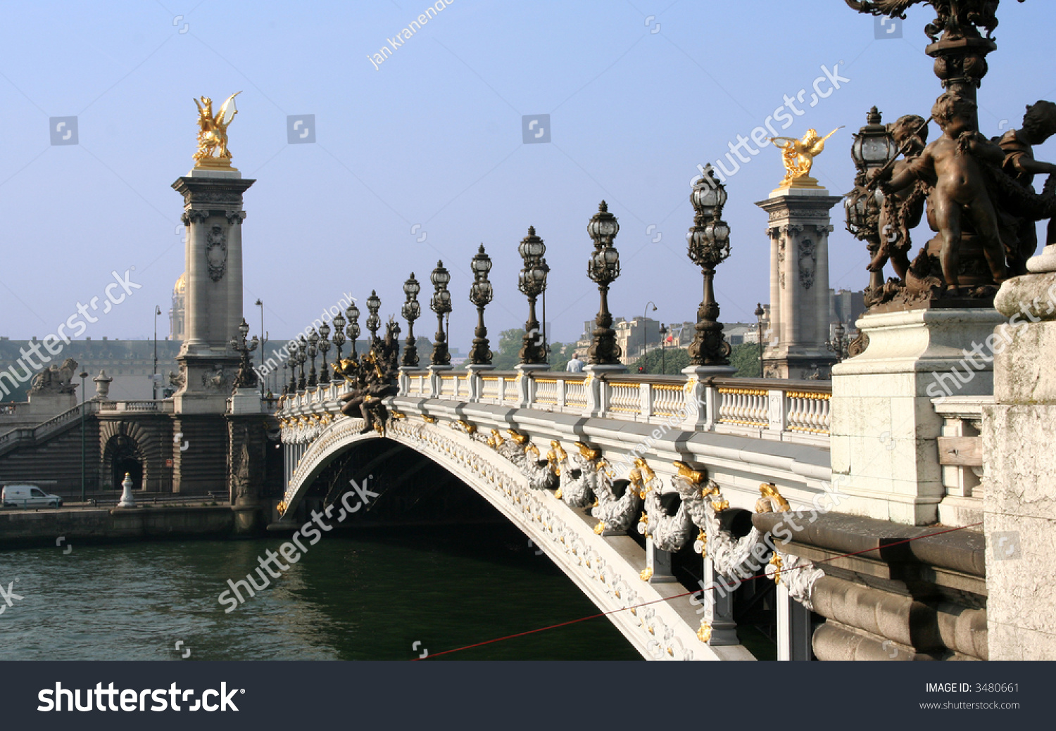 Pont De La Concorde Across Seine Stock Photo 3480661 - Shutterstock