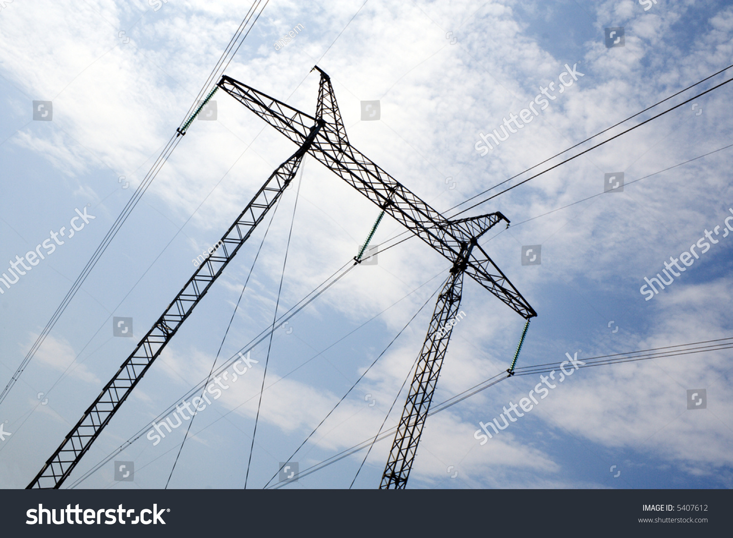 Power Transmission Line Construction Stock Photo 5407612 - Shutterstock