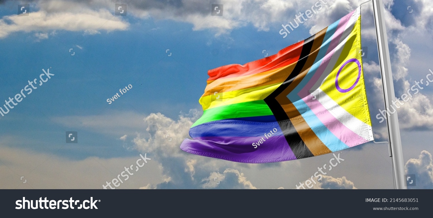 Progress Pride Flag Getting Intersexinclusive Stock Photo Shutterstock