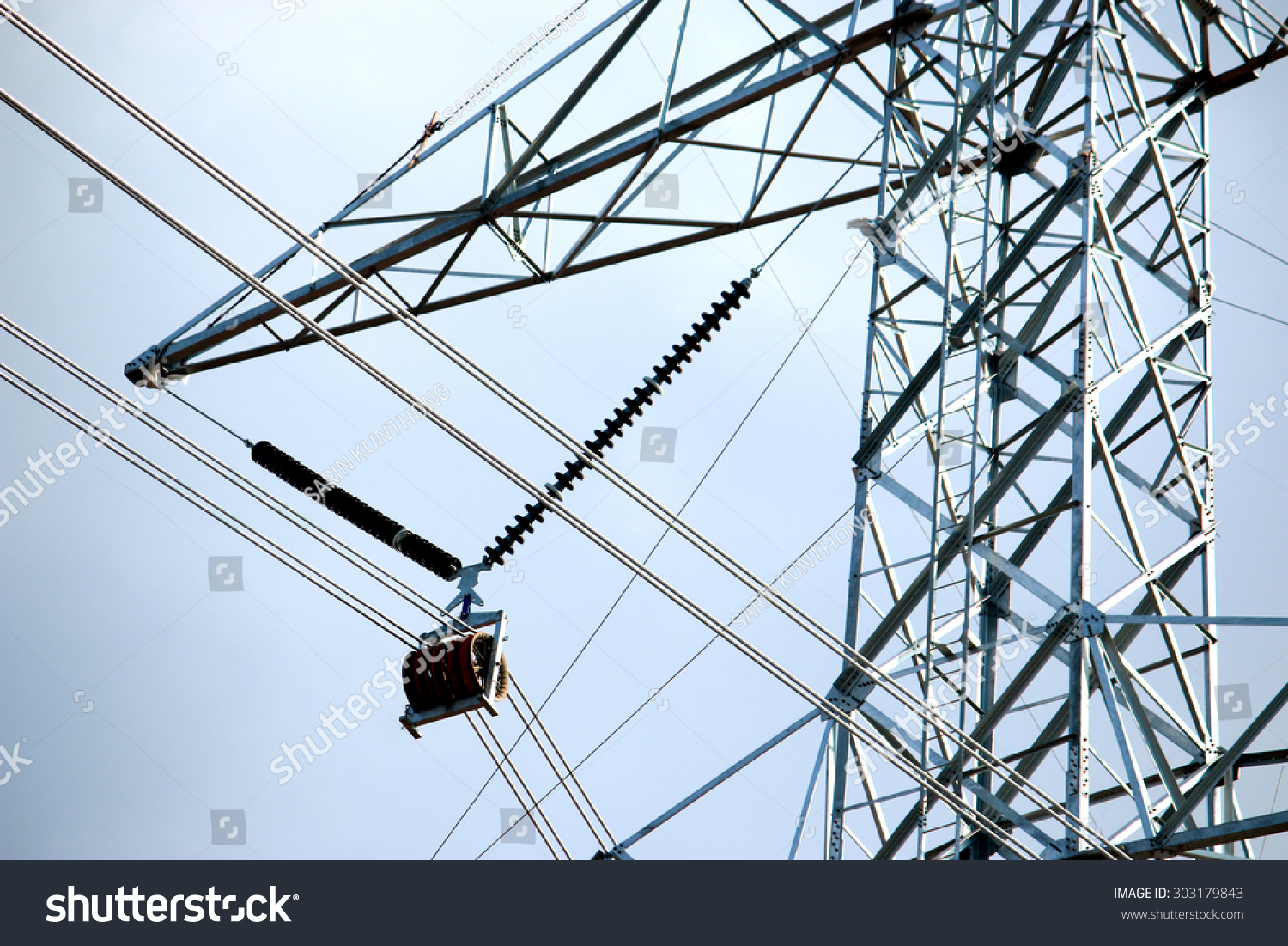 pulley rigging transmission line tower stock photo edit now 303179843 https www shutterstock com image photo pulley rigging transmission line tower 303179843