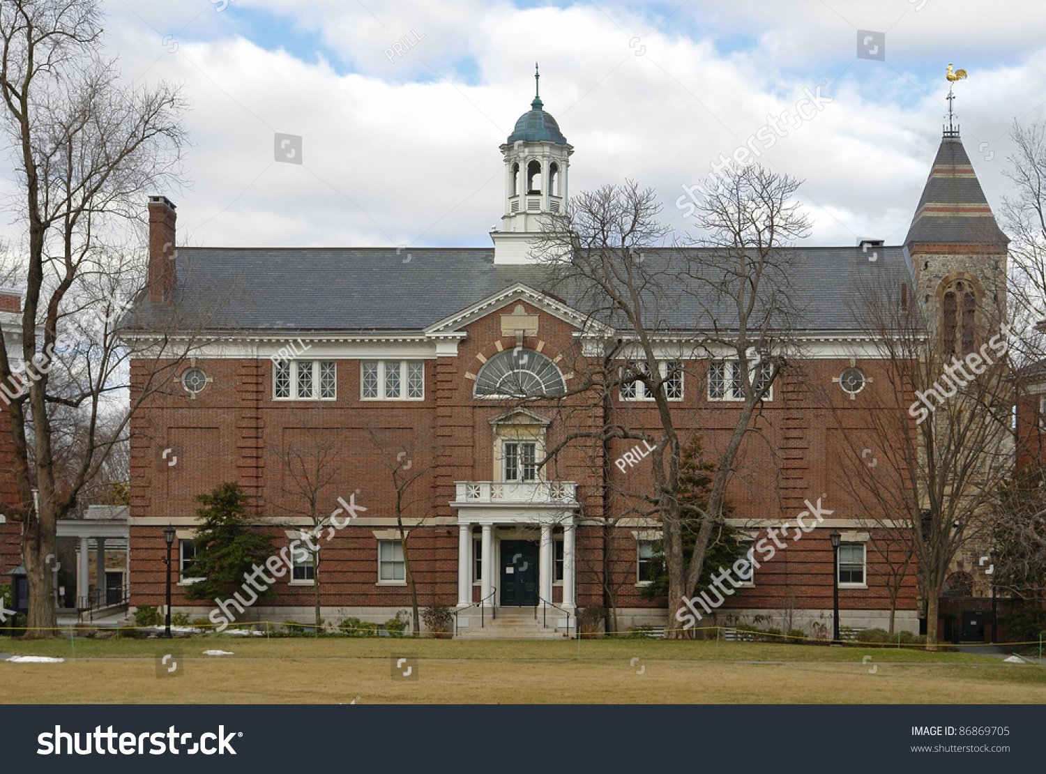 Radcliffe College Cambridge Massachusetts Usa Winter Stock Photo ...