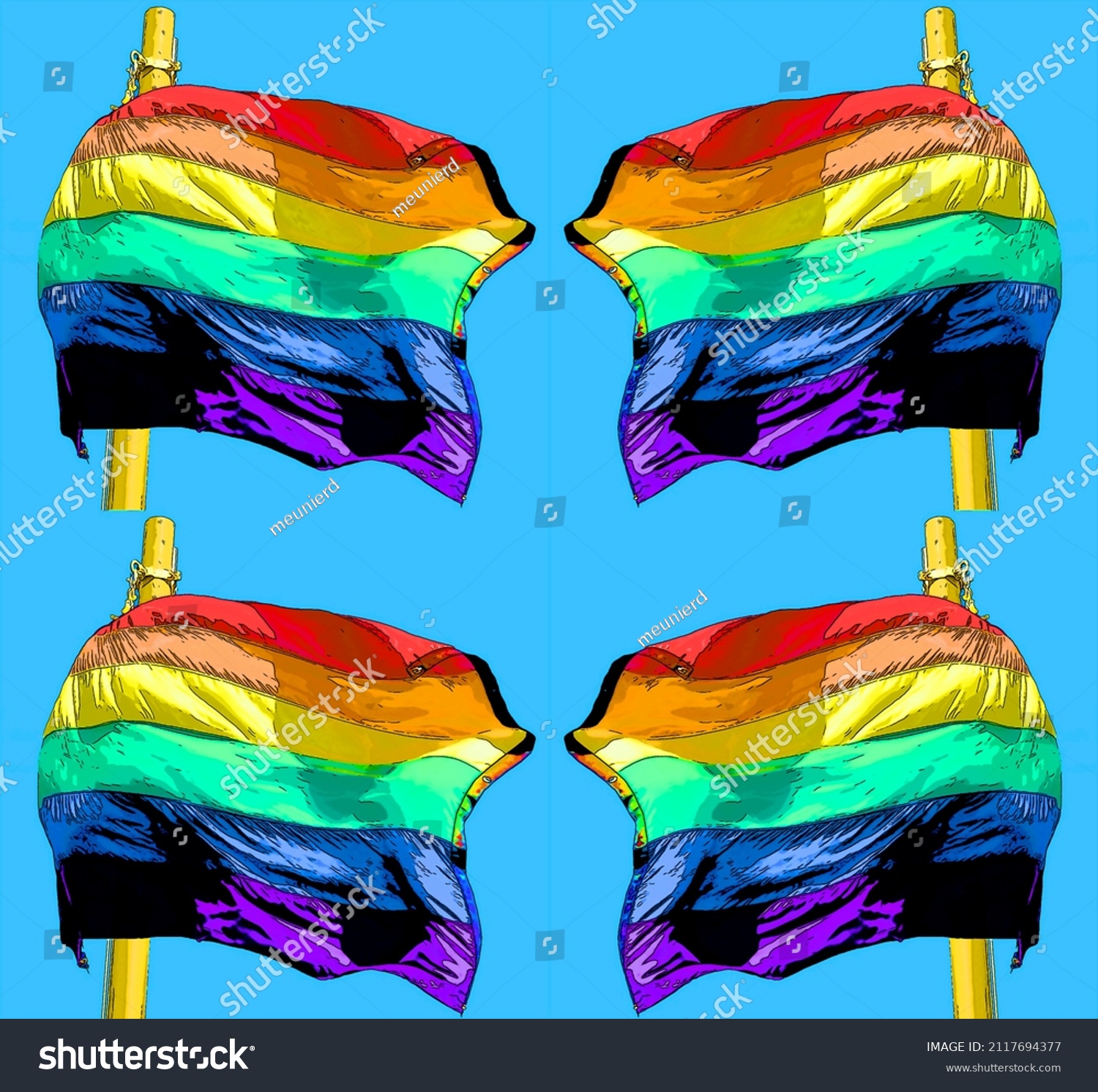 Rainbow Flag Commonly Known Gay Pride Stock Illustration 2117694377 Shutterstock