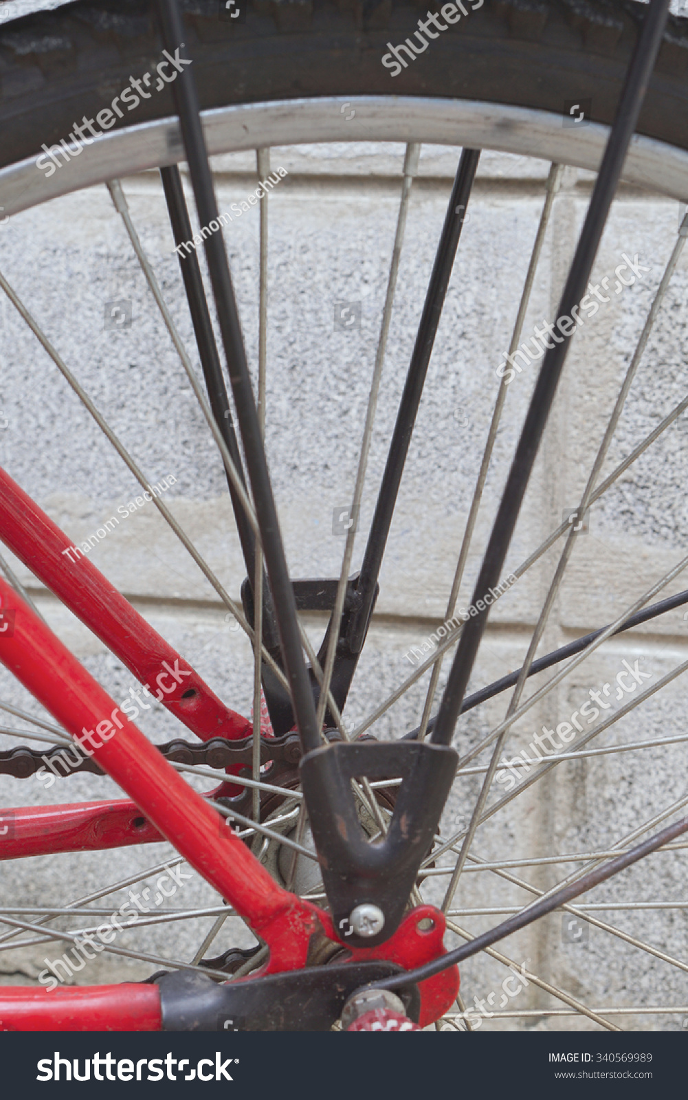 red mtb spokes