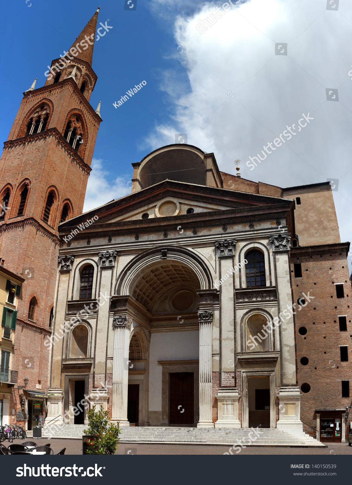 The Renaissance Church Sant'Andrea - Mantua, Italy Stock Photo ...