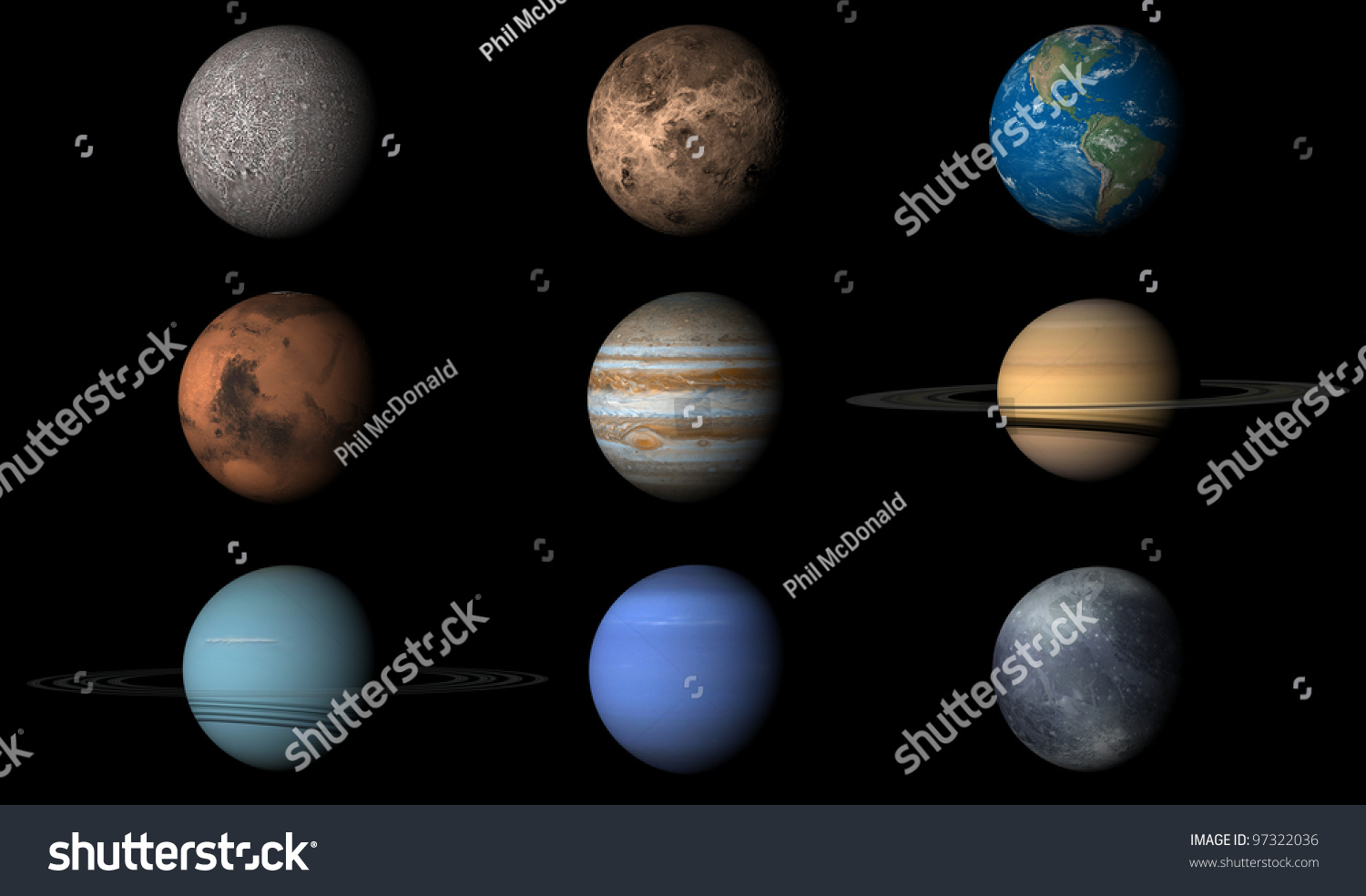 Render Planets Order First Last Including Stock Photo ...