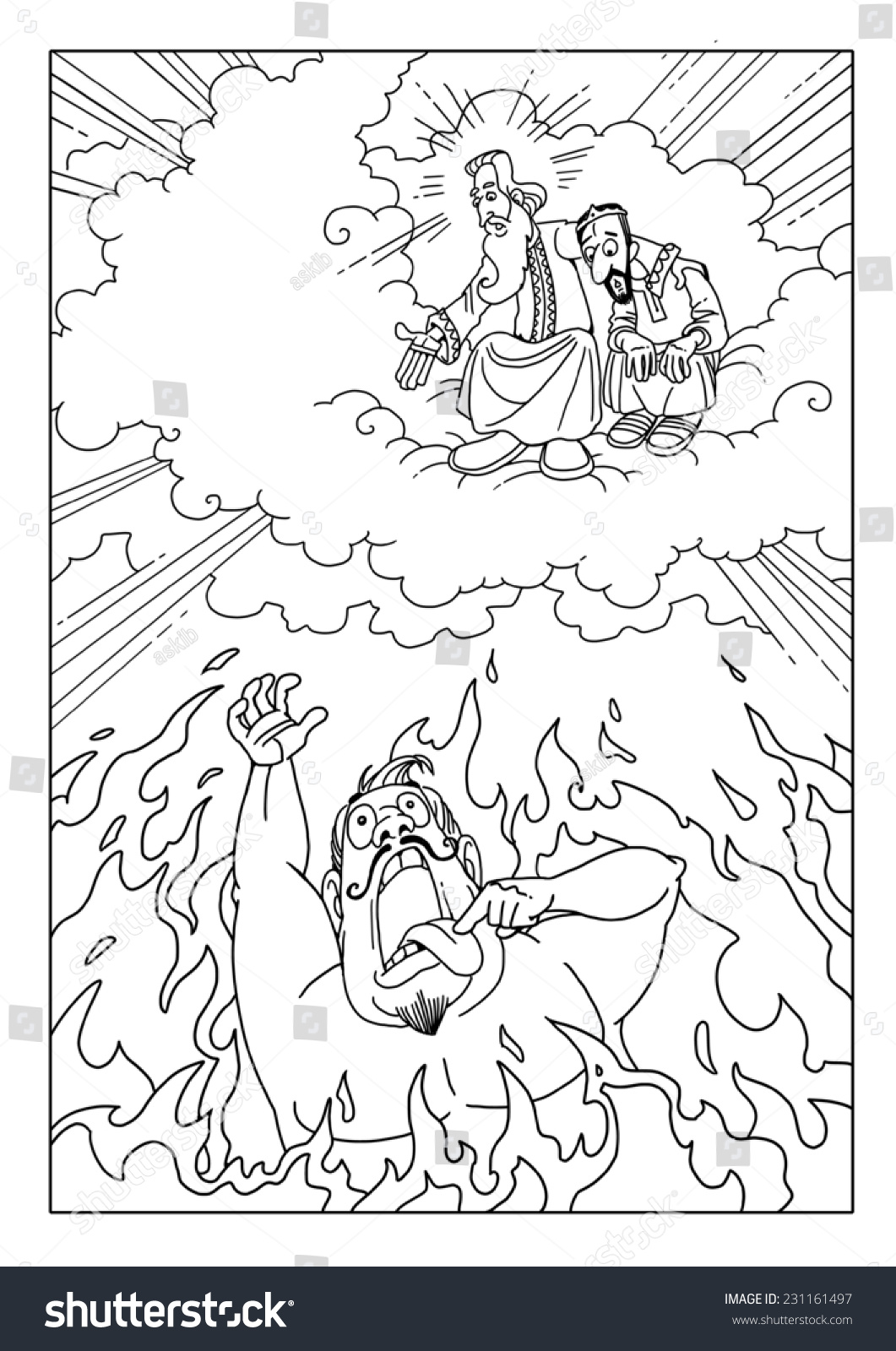 Rich Man And Lazarus Coloring Page