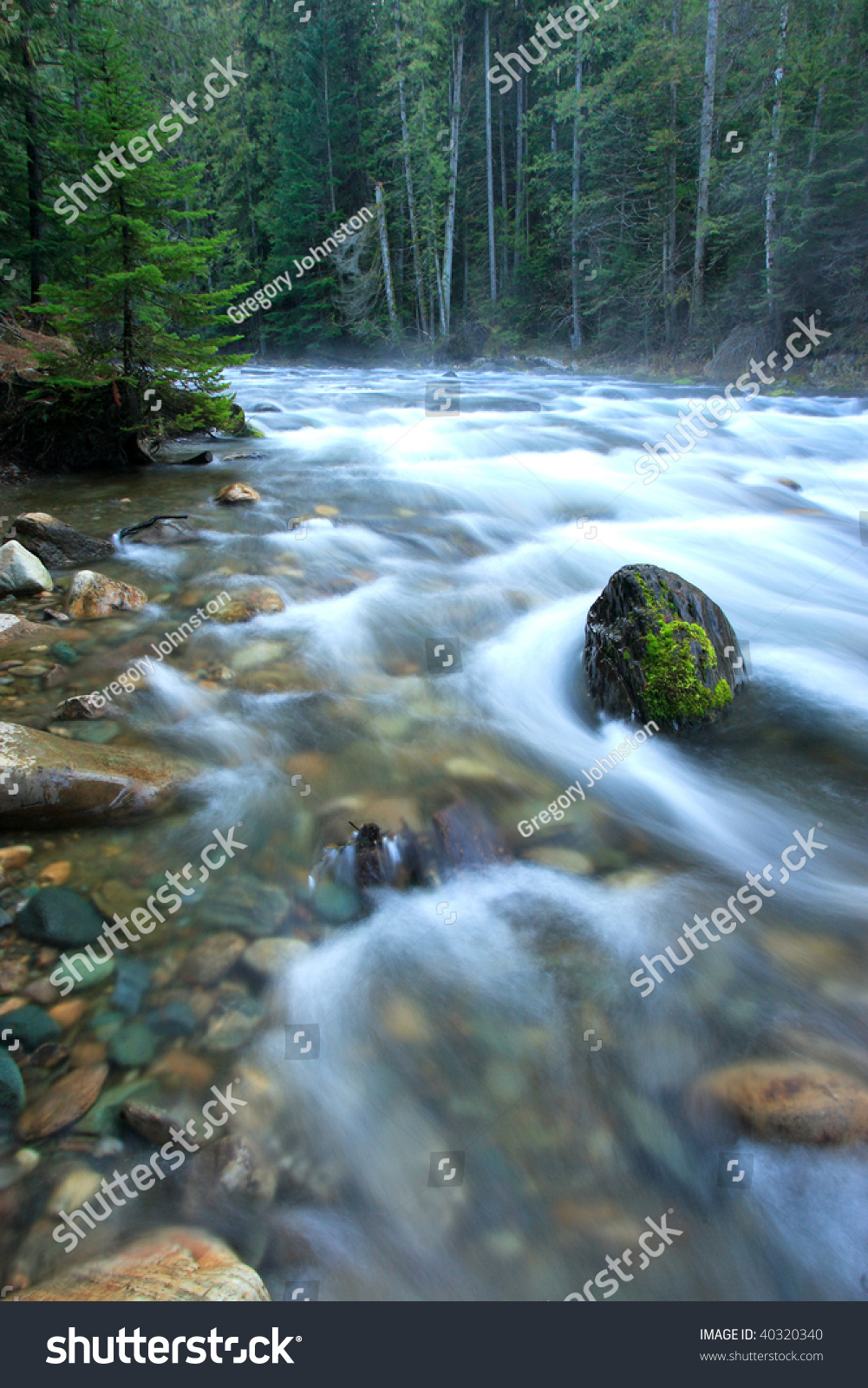 Rushing Water Clear River Near Metaline Stock Photo 40320340 | Shutterstock