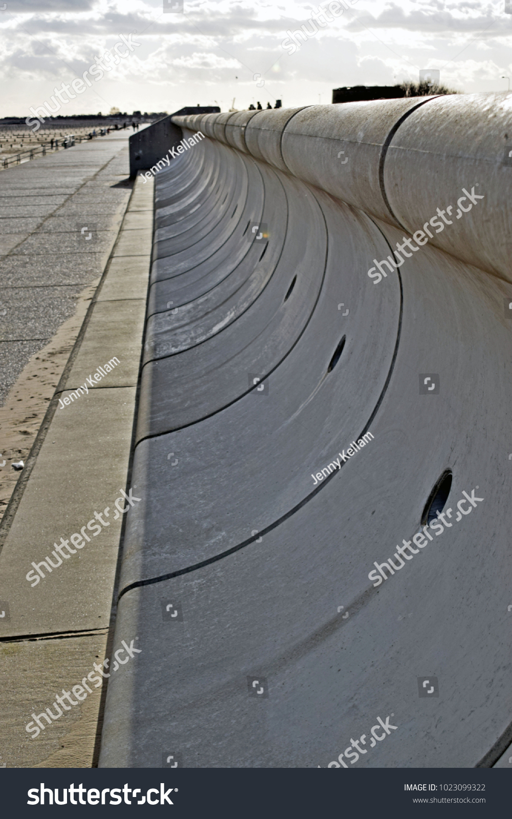 Sea Wall Form Costal Defence Concrete Stock Photo Edit Now