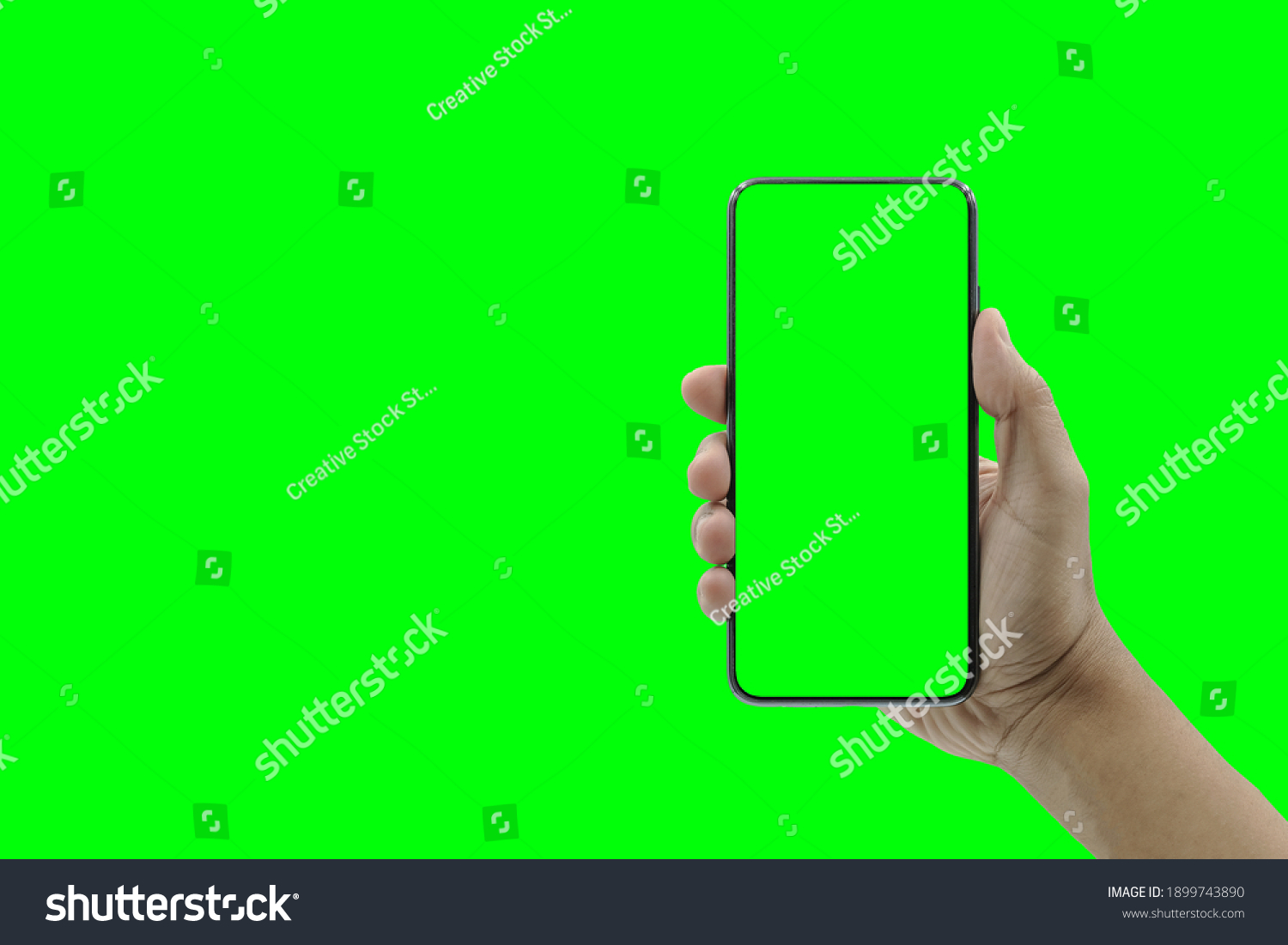 mobile screen green screen