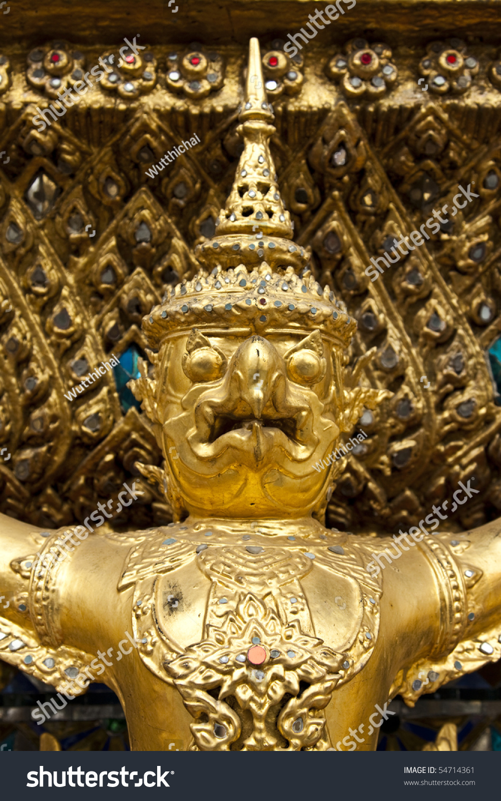 Statue Garuda Fairy Tale Animal Thai Stock Photo Edit Now 54714361