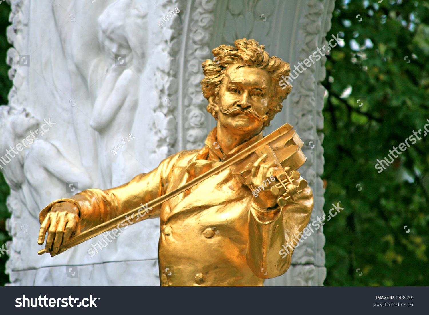 Statue Johann Strauss Stadtpark Vienna Austria Stock Photo (Edit Now ...