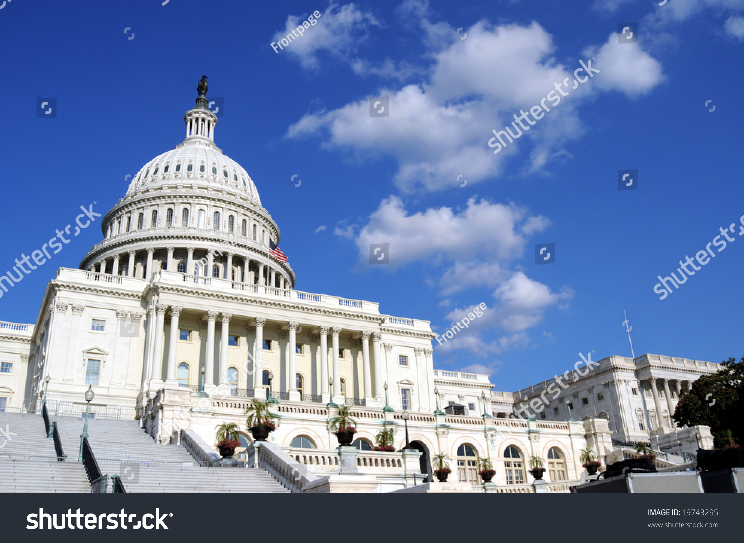 The Steps Of The Us Capitol In Washington Dc Stock Photo 19743295 ...