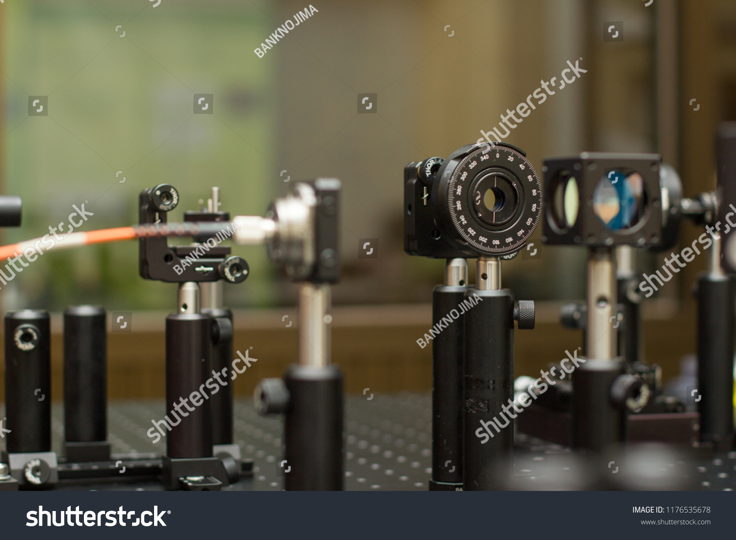 Study Lasers On Test Bench Science Stock Photo Edit Now 1176535678
