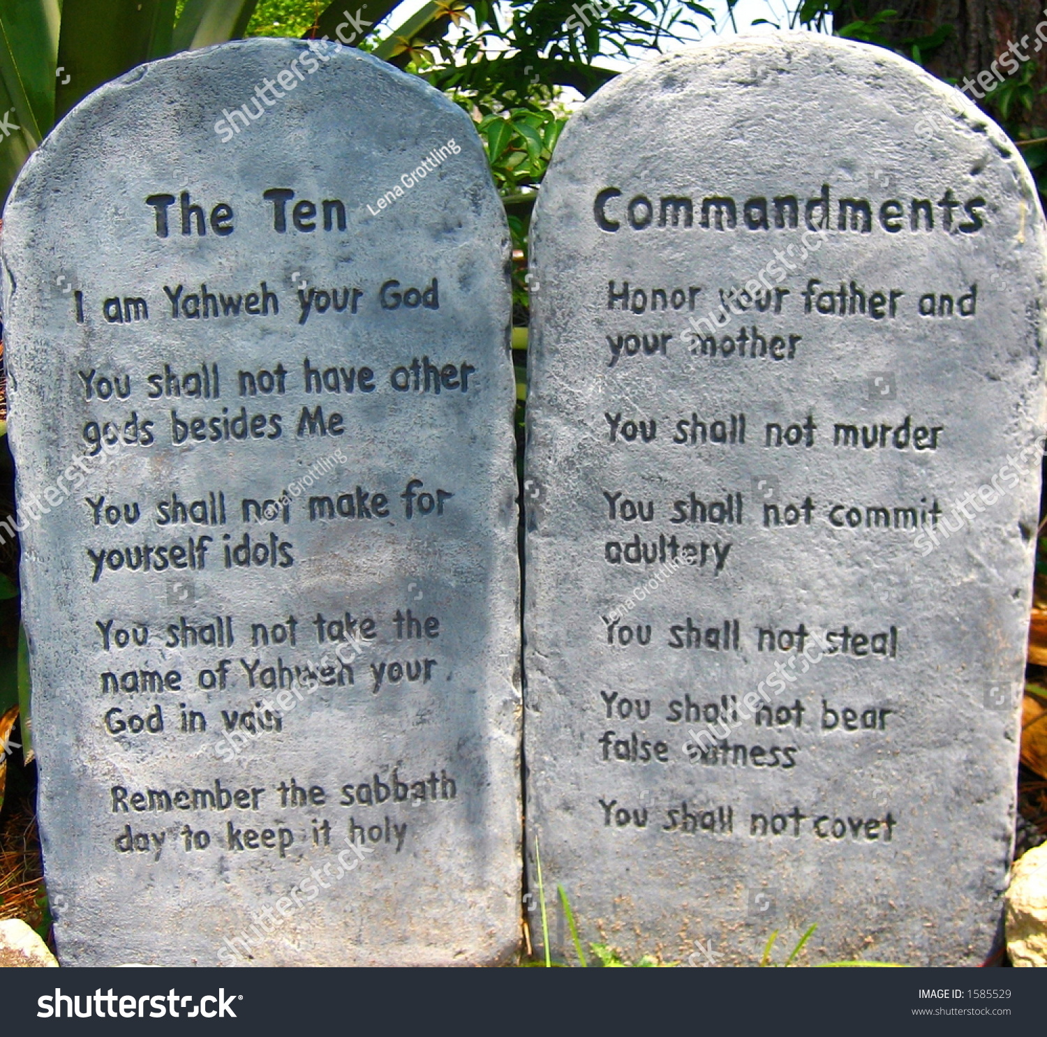 The Ten Commandments Stock Photo 1585529 : Shutterstock