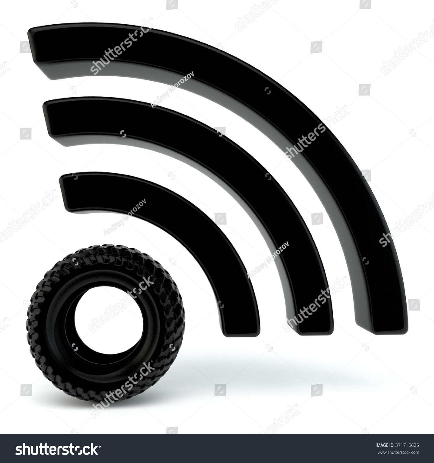 The Tire Sensor. Stock Photo 371715625 : Shutterstock