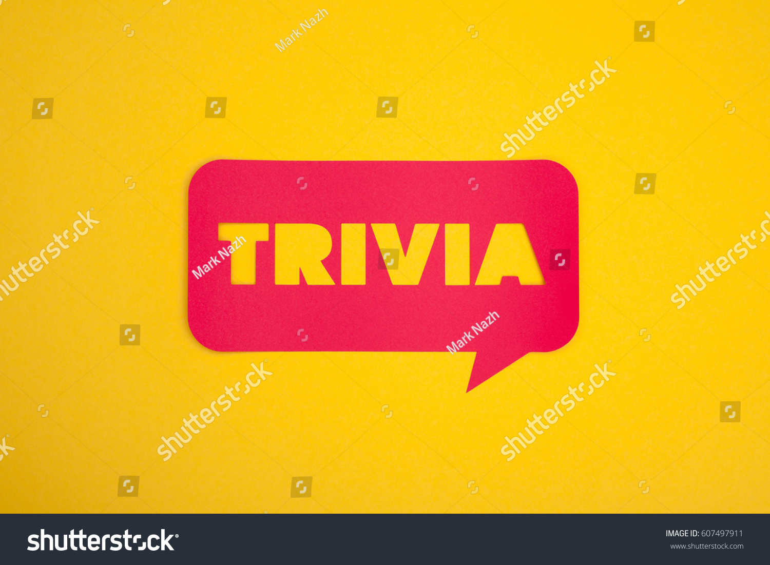 Trivia Word Placed Red Cloud Isolated Stock Photo 607497911 | Shutterstock