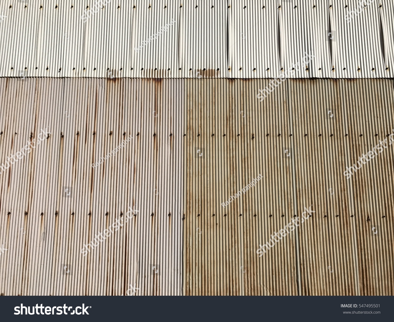 walls made zinc factory