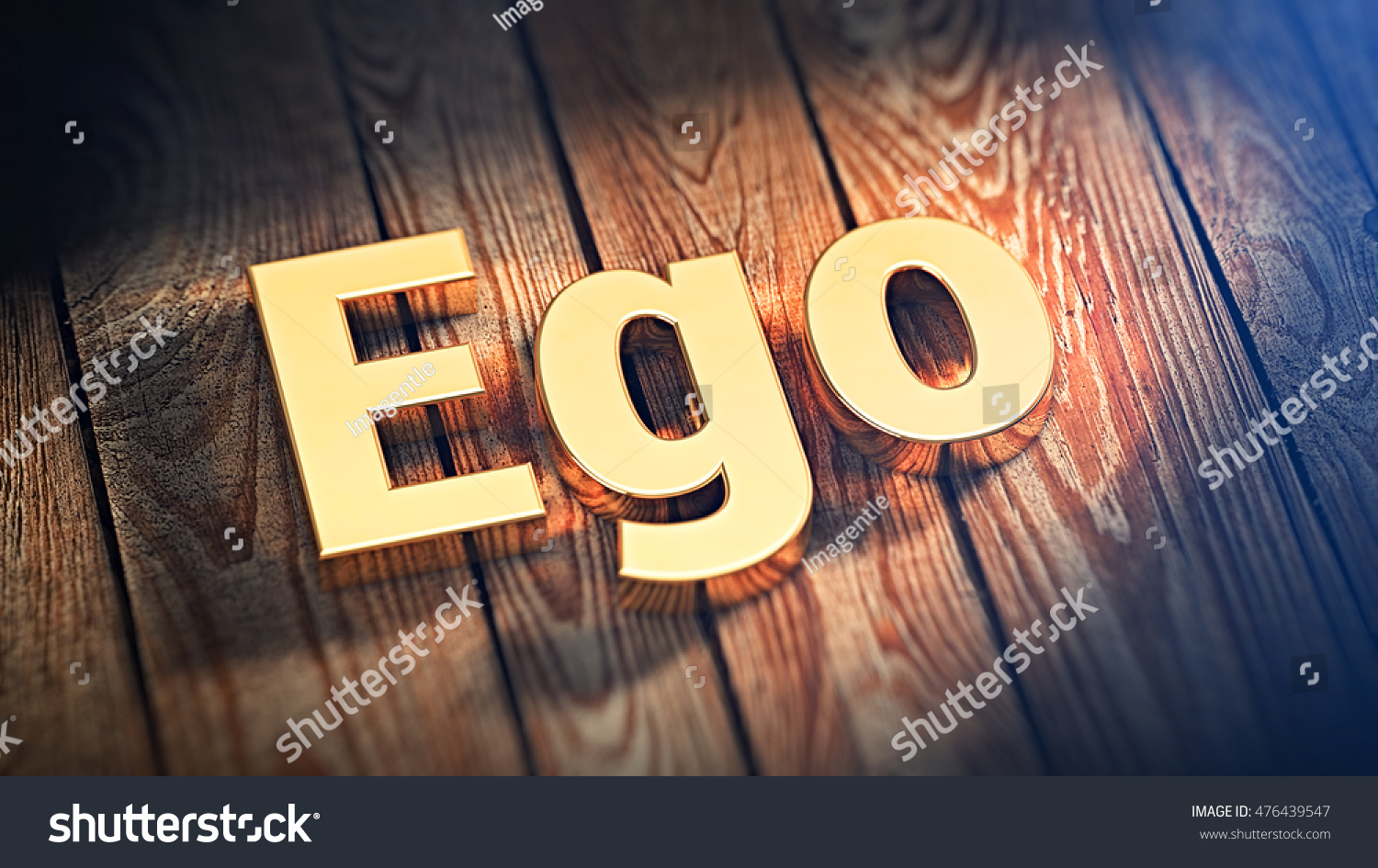 Word Ego Lined Gold Letters On Stock Illustration 476439547 | Shutterstock