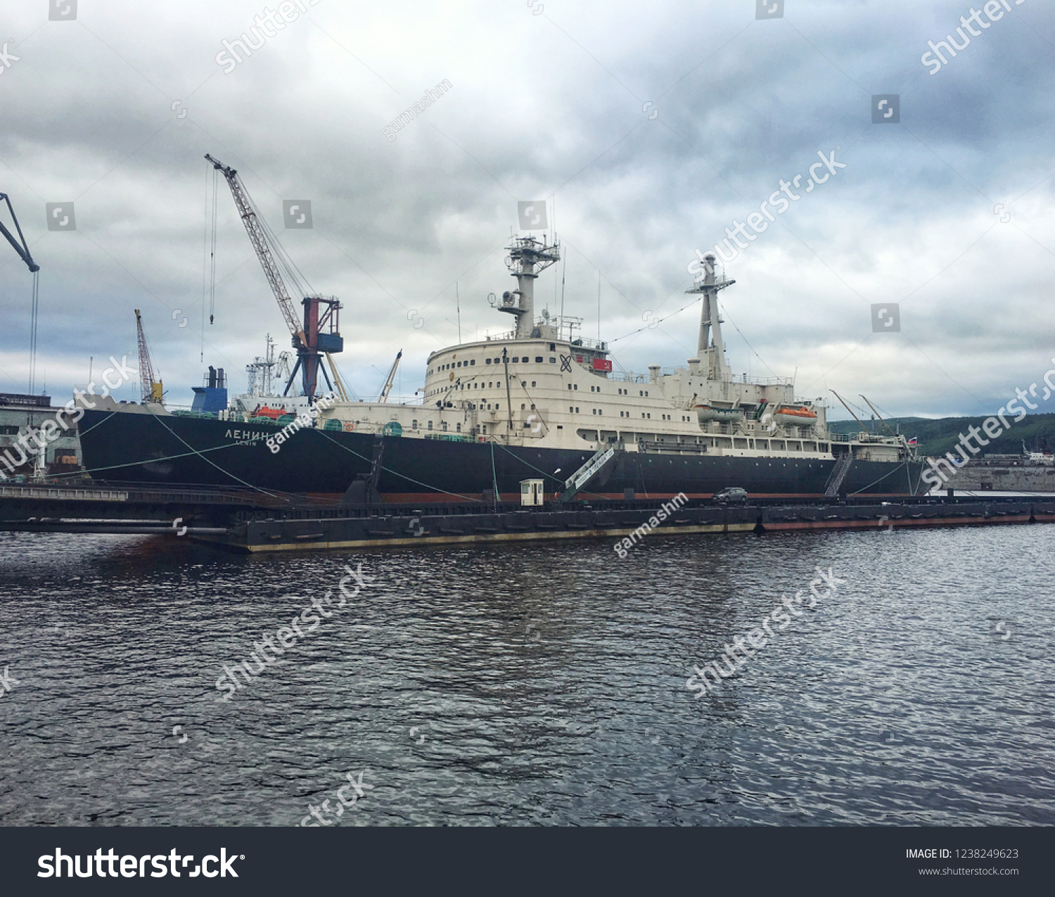 World First Nuclear Icebreaker Lenin Stock Photo (Edit Now) 1238249623