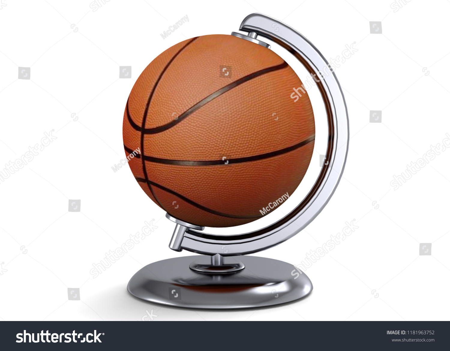 World Basketball Concept 3d Stock Illustration 1181963752 Shutterstock