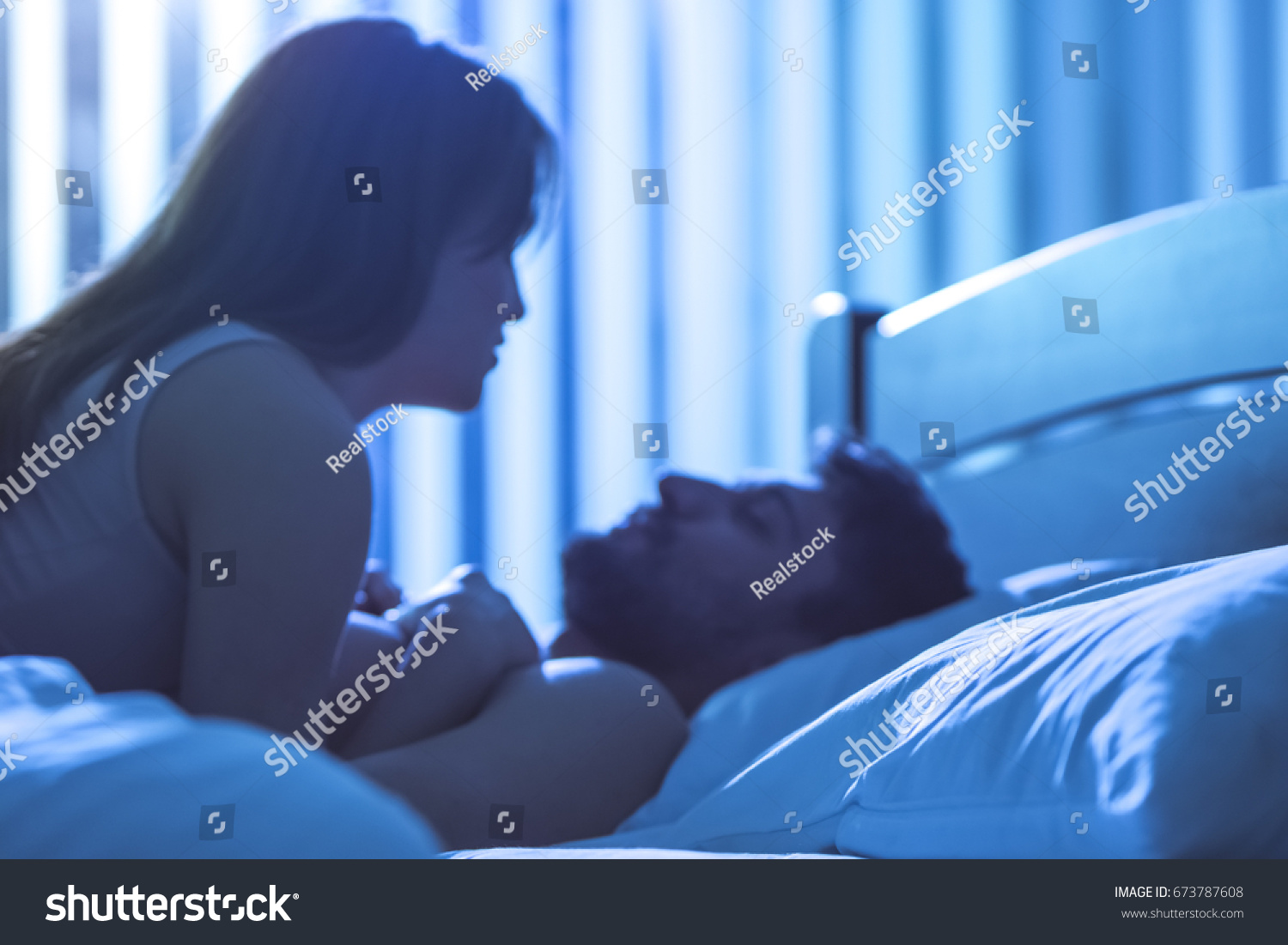 sex in bed at night hd photo