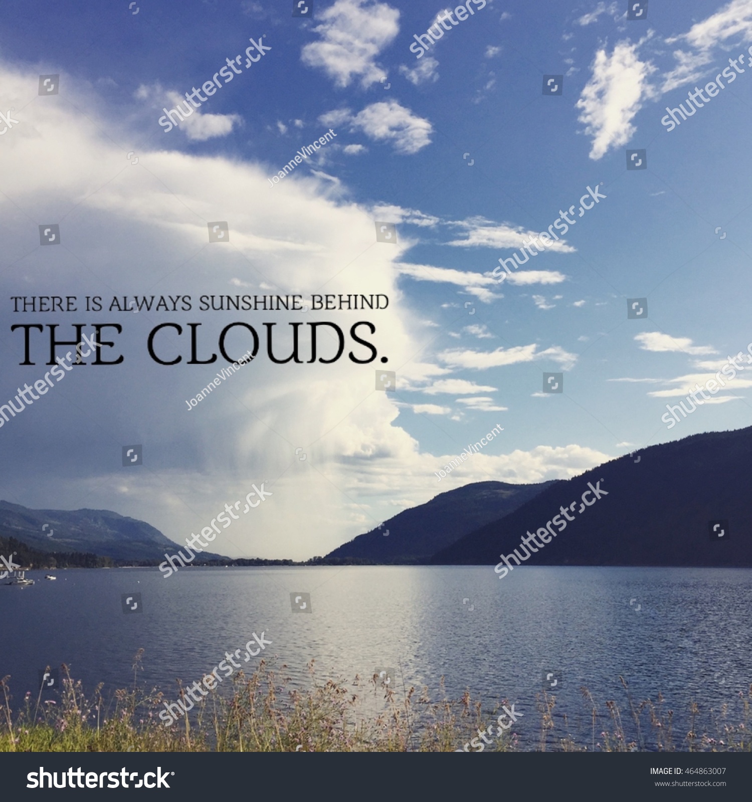 There Always Sunshine Behind Clouds Scenic Stock Photo Edit Now