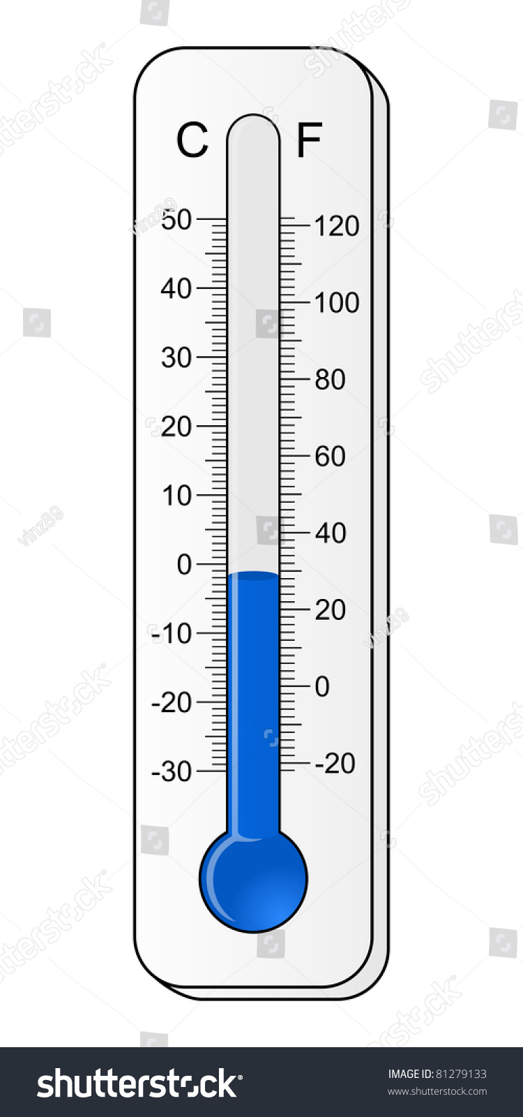 Thermometer Cold Stock Illustration 81279133 - Shutterstock