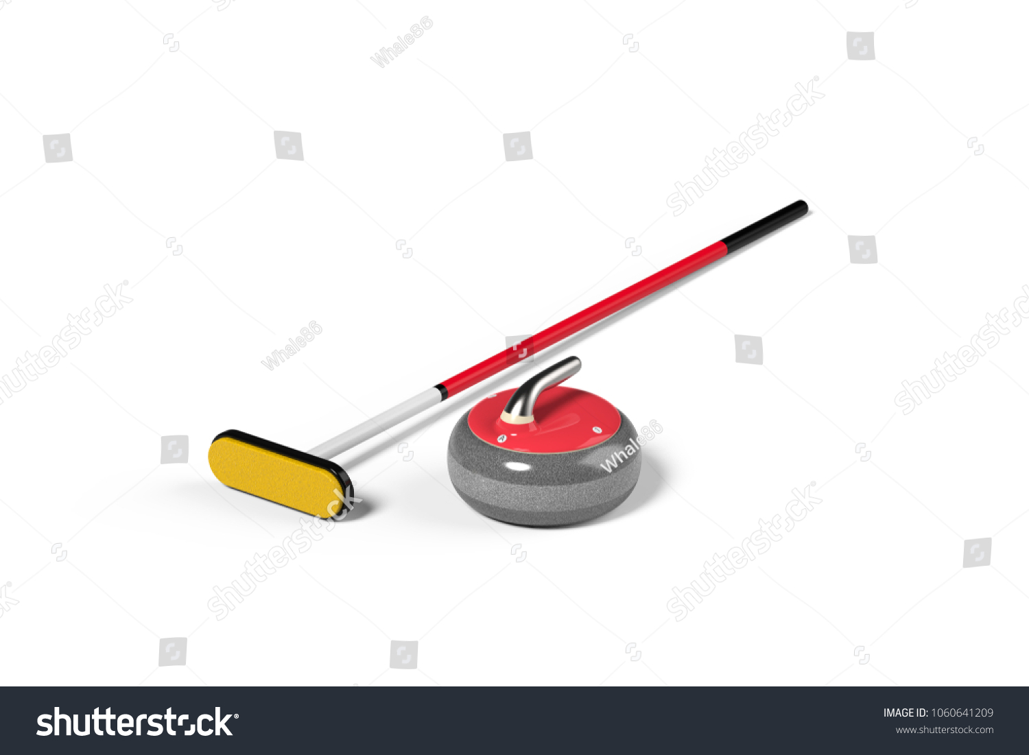 These Equipment Used Curling Game 3d 