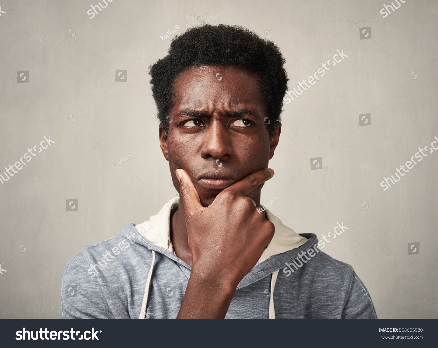 thinking man face の写真素材 今すぐ編集 558605980 shutterstock