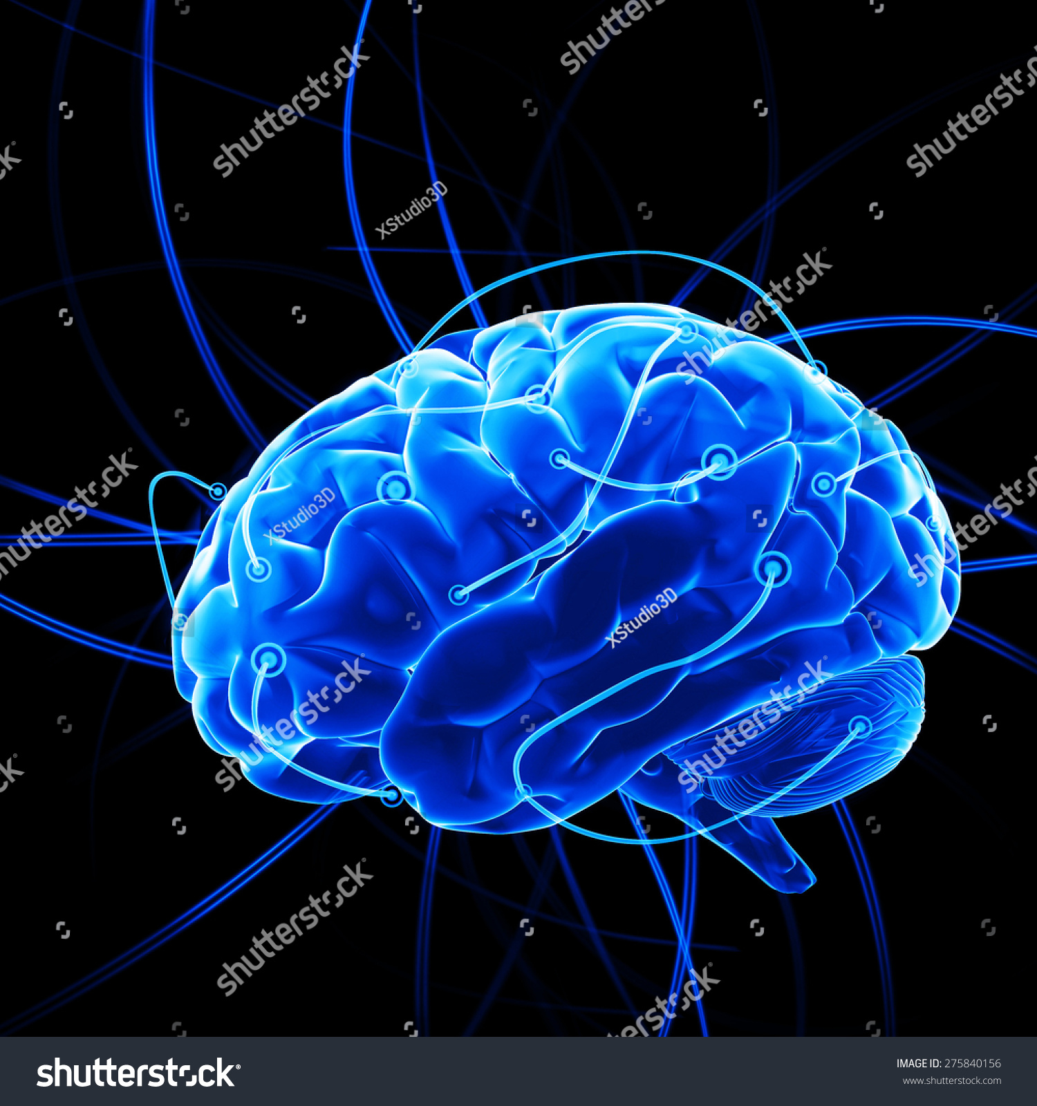 Thinking Process Brain Concept Stock Illustration 275840156