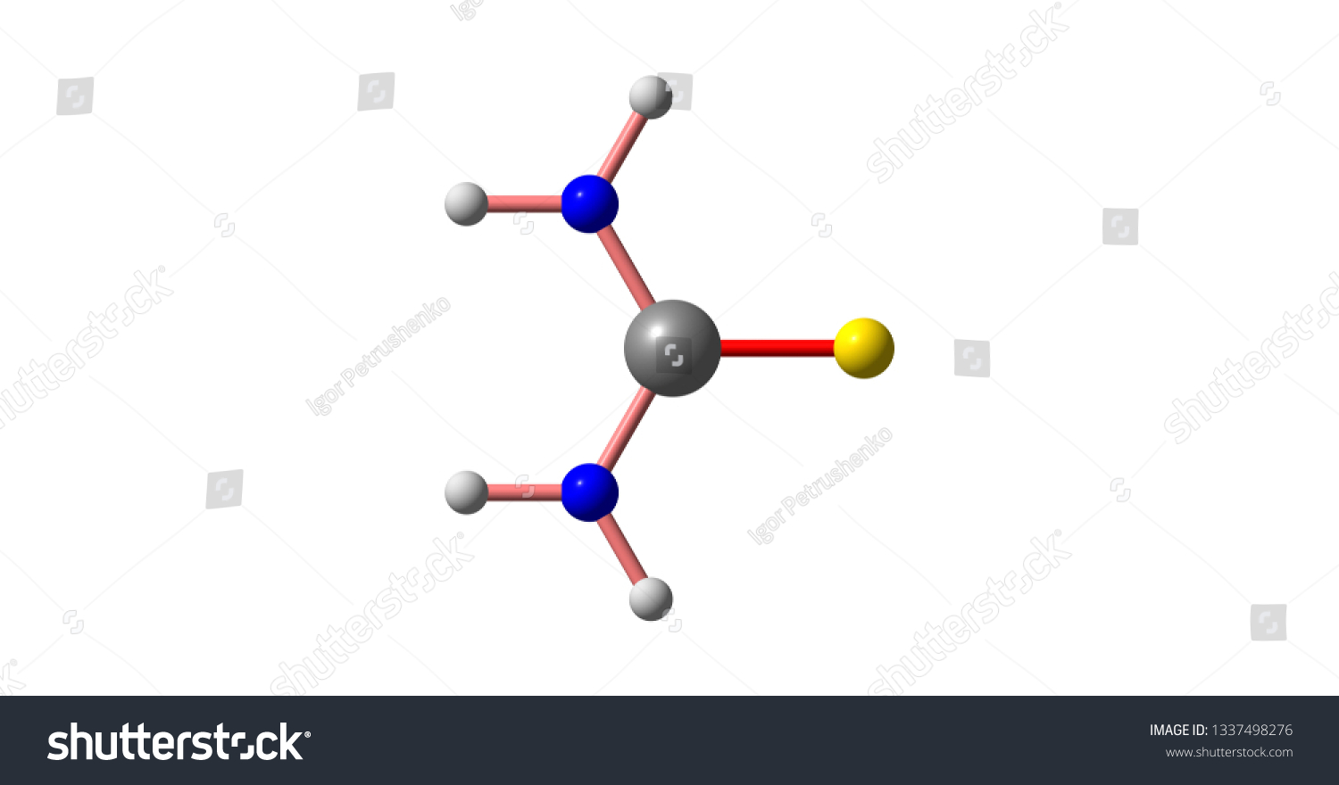 Thiourea Organosulfur Compound Formula Scnh22 Structurally Stock ...