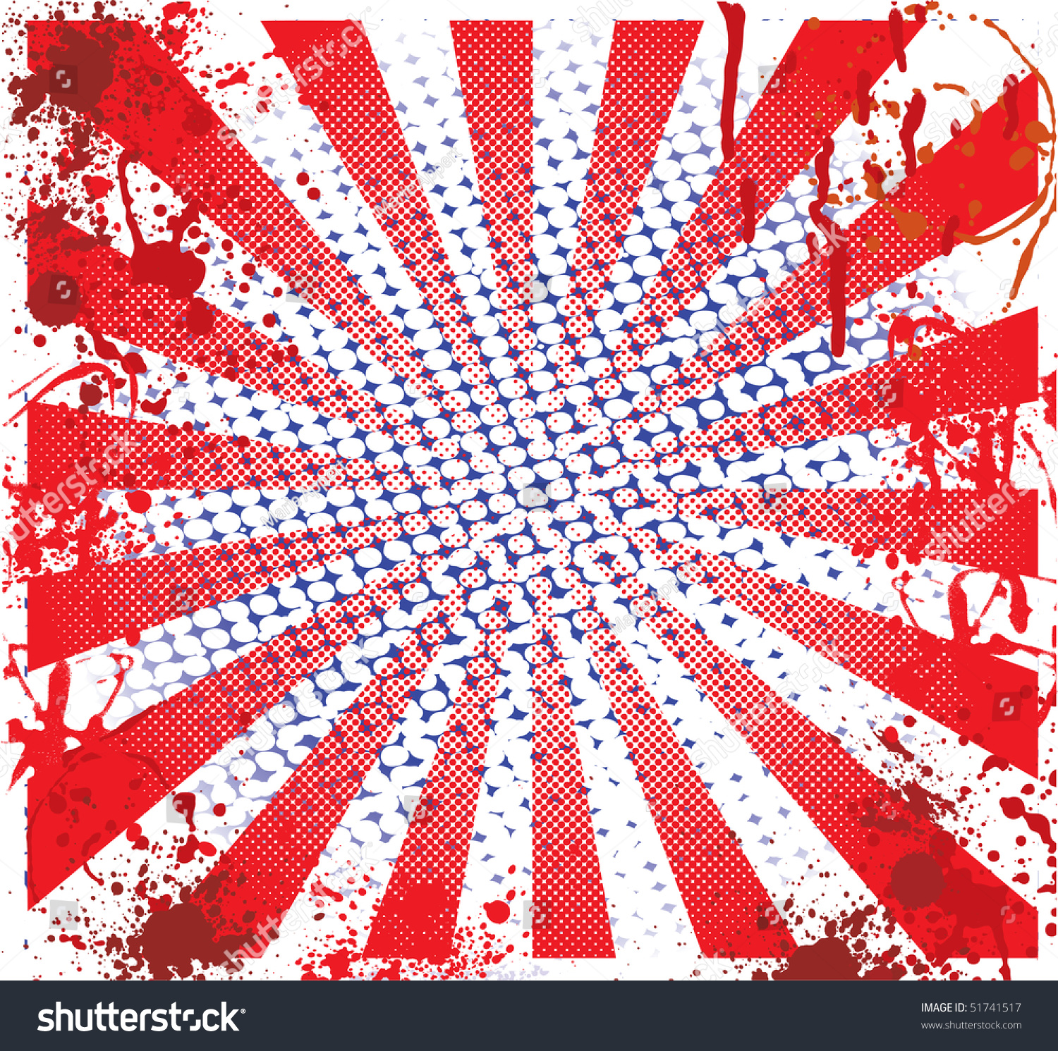 This Image Grunge Halftone Ink Splatter Stock Illustration 51741517 ...